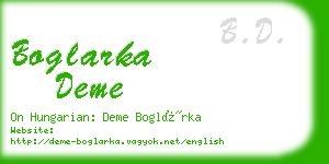 boglarka deme business card